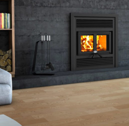 Osburn wood fireplace