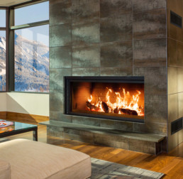 Renaissance wood fireplace