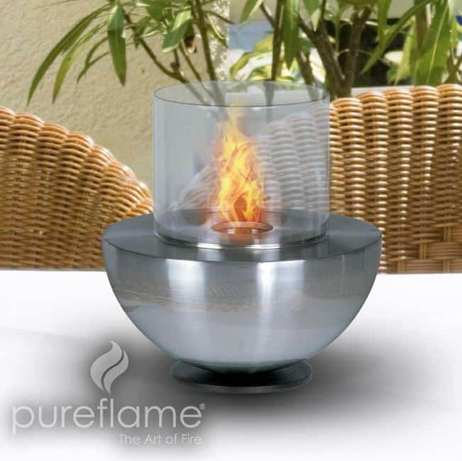 ethanolfireplacepureflameglasssphericalfirefiretabletabletop